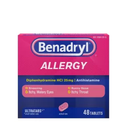 Benadryl Allergy Relief Tablets Diphenhydramine HCL
