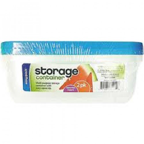 slide 1 of 1, Easy Pack Rectngl Containers, 2 ct