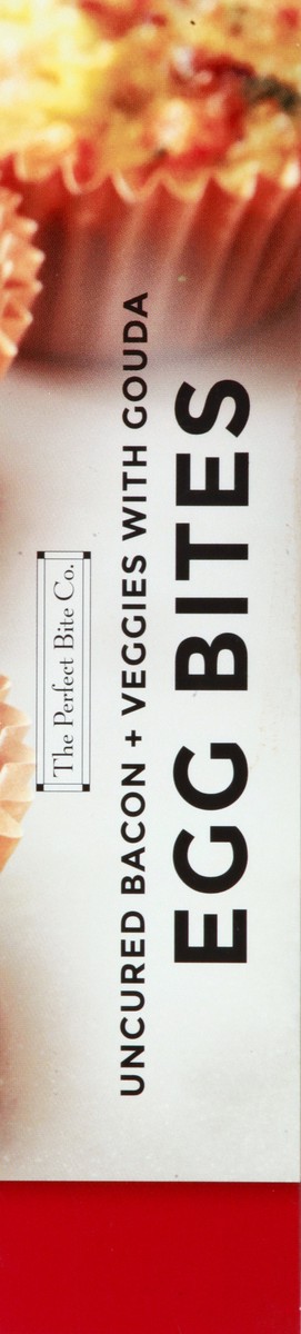 slide 2 of 13, Perfect Bite BBQ The Perfect Bite Co. Uncured Bacon Veggies & Gouda Egg Bites, 5.4 oz
