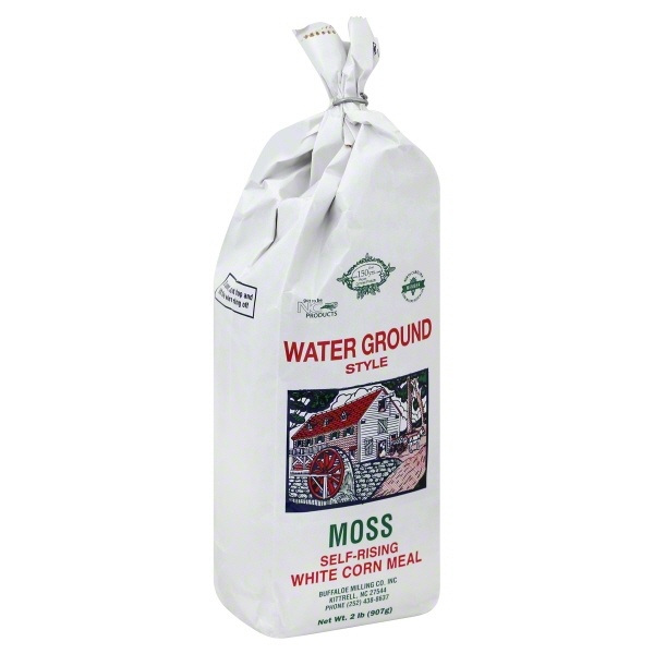 slide 1 of 1, Moss' Water Ground Style Self-Rising White Corn Meal, 2 lb