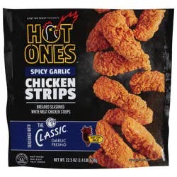Hot Ones Mild Spicy Garlic Chicken Strips 22.5 oz