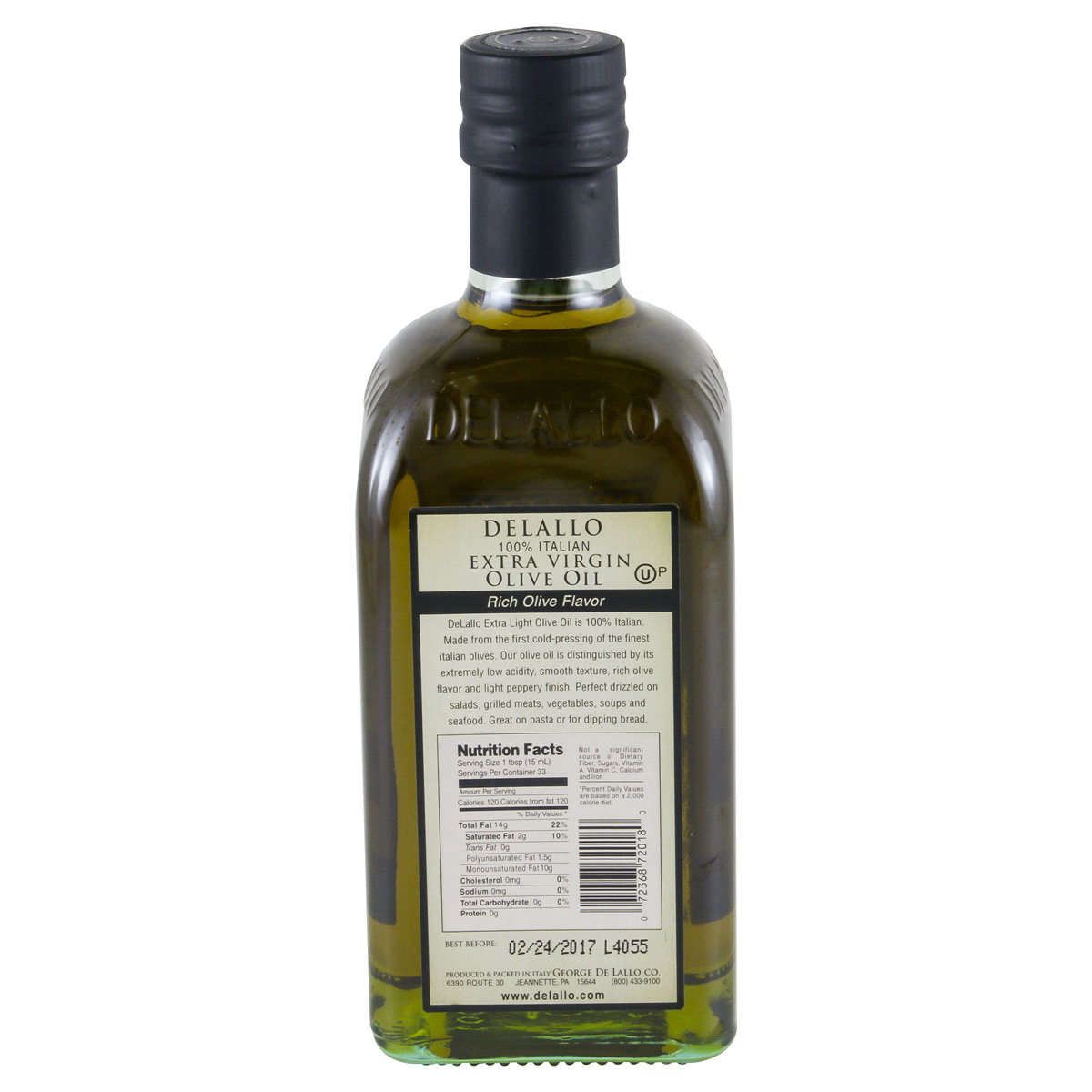 slide 2 of 2, DeLallo Extra Virgin Olive Oil, 16.9 fl oz