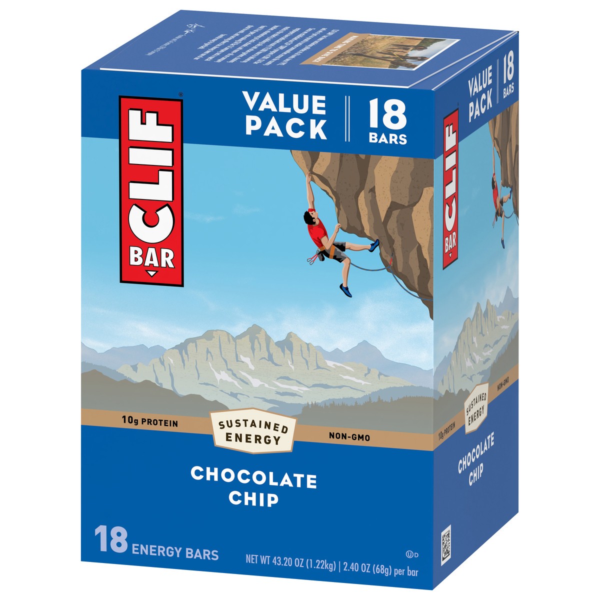 slide 3 of 9, CLIF Bar Chocolate Chip, 18 ct