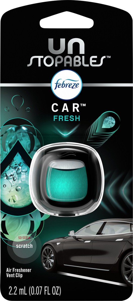 slide 3 of 3, Febreze Unstopables Vent Clip Car Fresh Air Freshener 2.2 ml, 2.20 ml