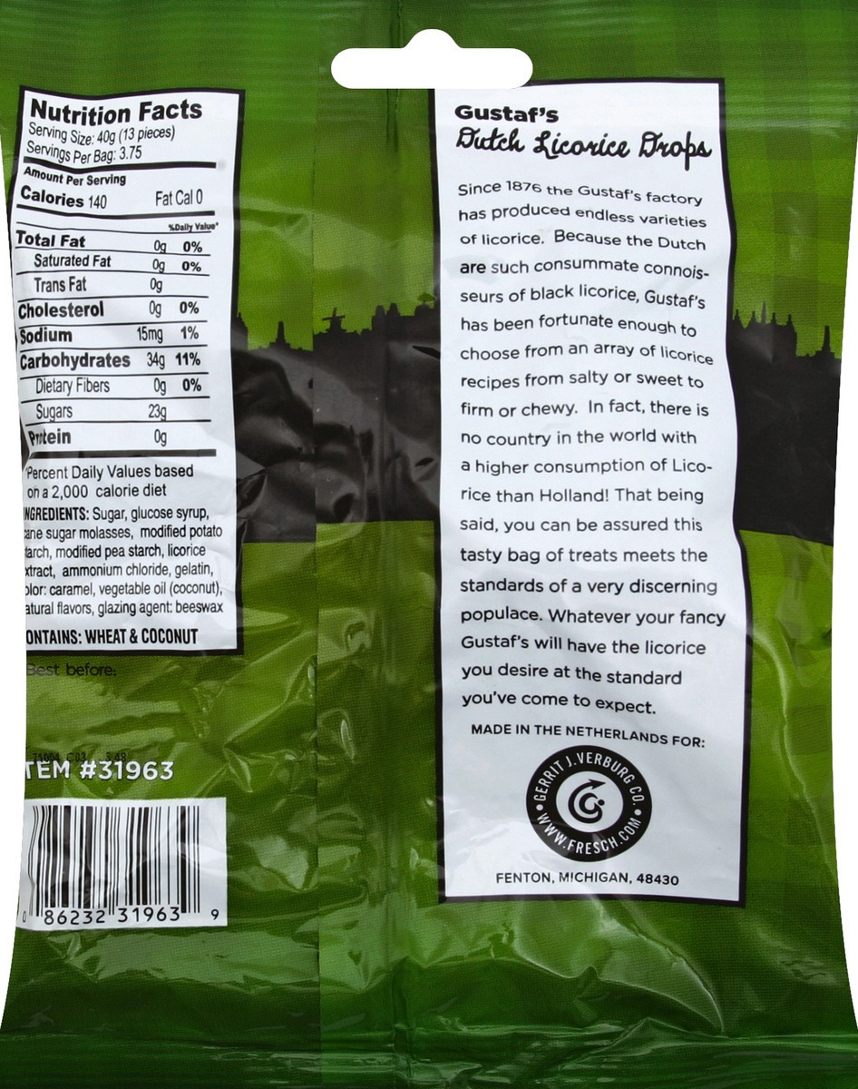 slide 3 of 6, Gustaf's Licorice Drops 5.29 oz, 5.2 oz