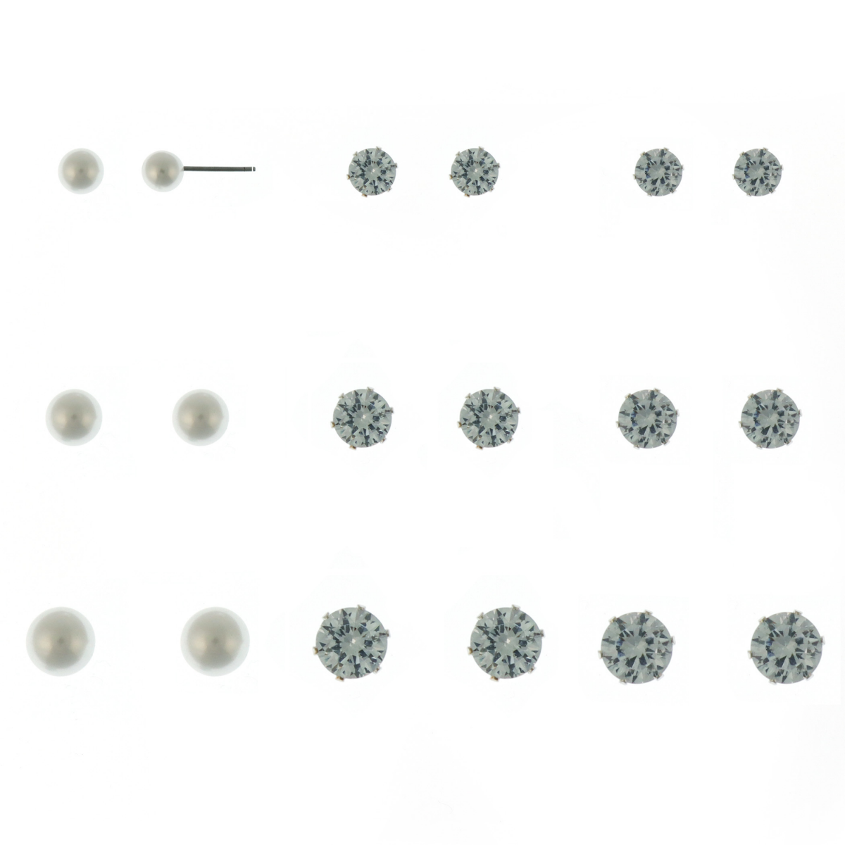 slide 1 of 1, Ballet 9 on Earring with Pearl and Studs, One Size