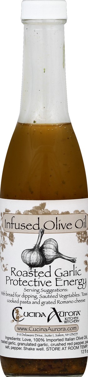 slide 2 of 2, Cucina Aurora Roasted Garlic Infused Olive Oil, 12 oz