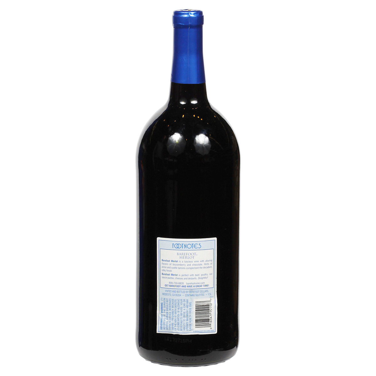 slide 2 of 2, Barefoot® merlot, 1.5 liter