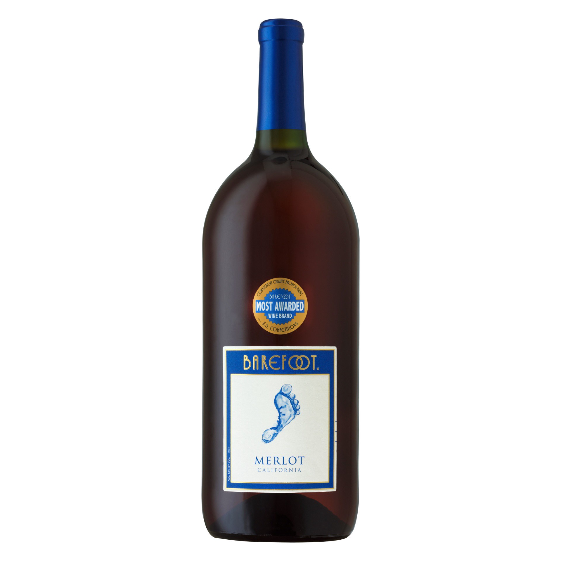 slide 1 of 2, Barefoot® merlot, 1.5 liter