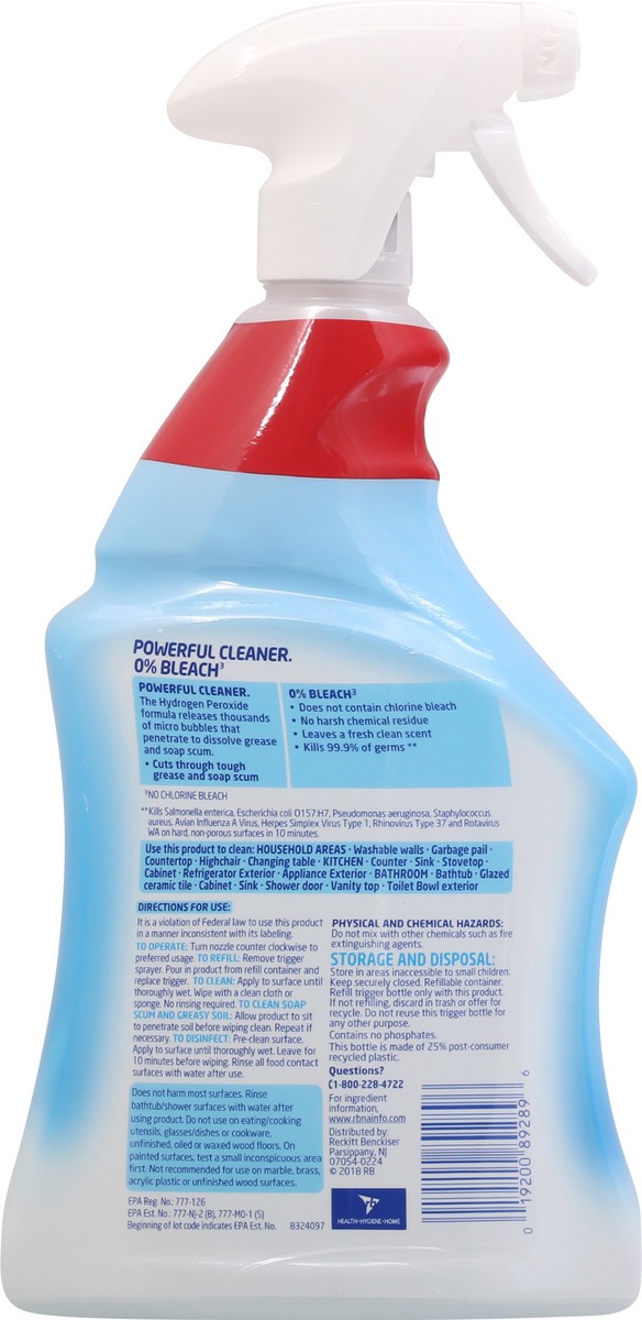 slide 4 of 9, Lysol Multi Purpose Cleaner Spray, For Cleaning and Disinfecting, Bleach Free (Contains Hydrogen Peroxide), Citrus Scent, 32oz, 32 oz