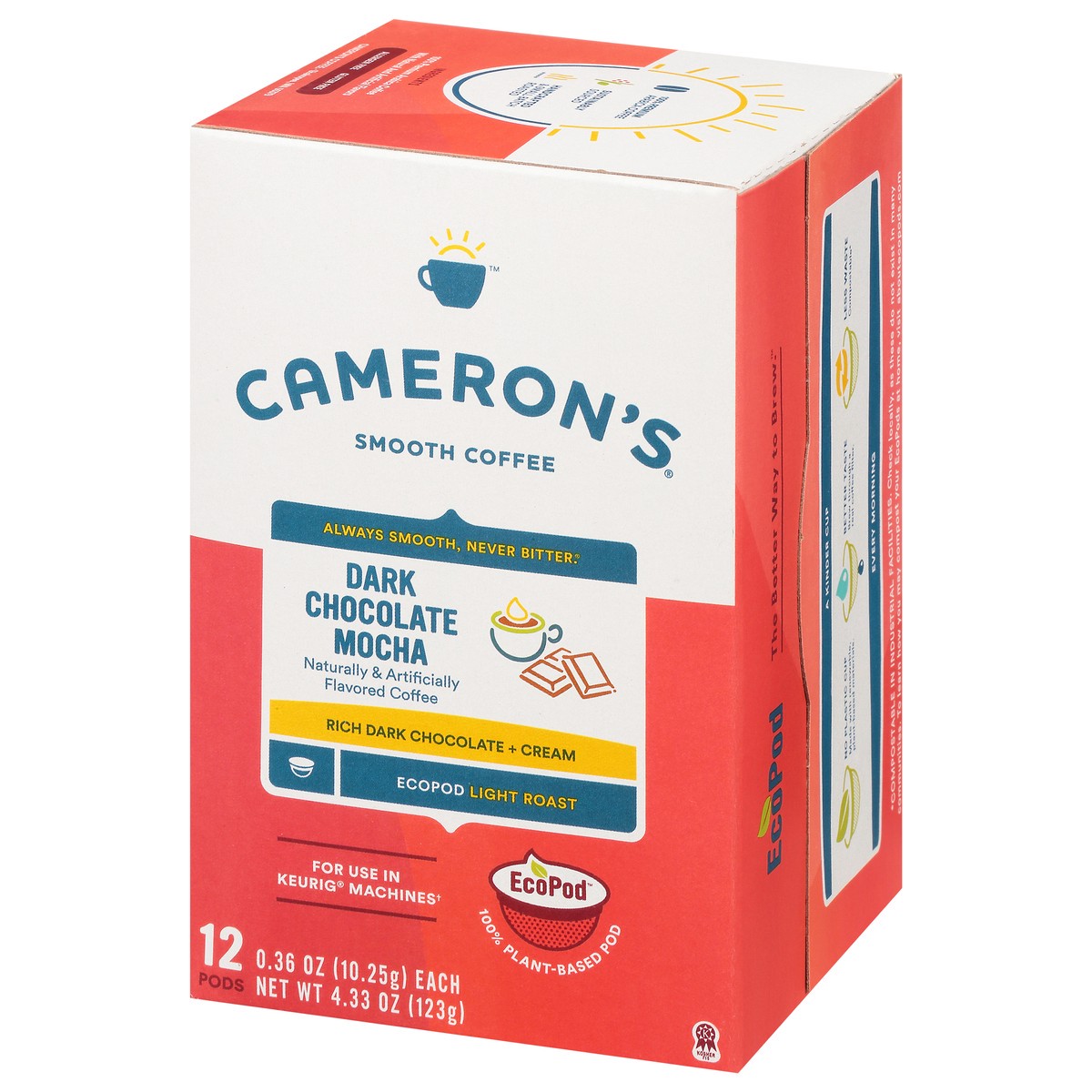 slide 12 of 12, Cameron's Coffee Dark Chocolate Mocha Single Serve Eco-pods - 4.33 oz, 1 ct