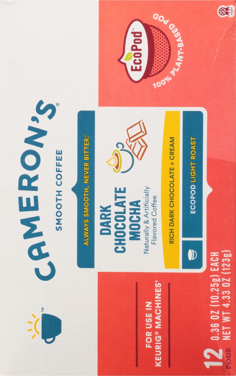 slide 3 of 12, Cameron's Coffee Dark Chocolate Mocha Single Serve Eco-pods - 4.33 oz, 1 ct