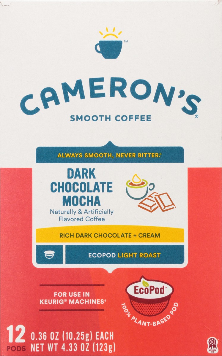 slide 7 of 12, Cameron's Coffee Dark Chocolate Mocha Single Serve Eco-pods - 4.33 oz, 1 ct