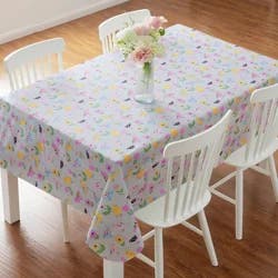 Meijer Corporate Seasonal Easter Birds Peva Tablecloth, 60 in x 84 in