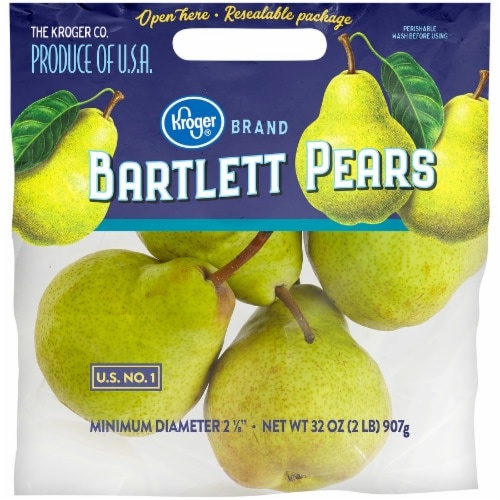 slide 1 of 1, Kroger Bartlett Pears, 2 lb