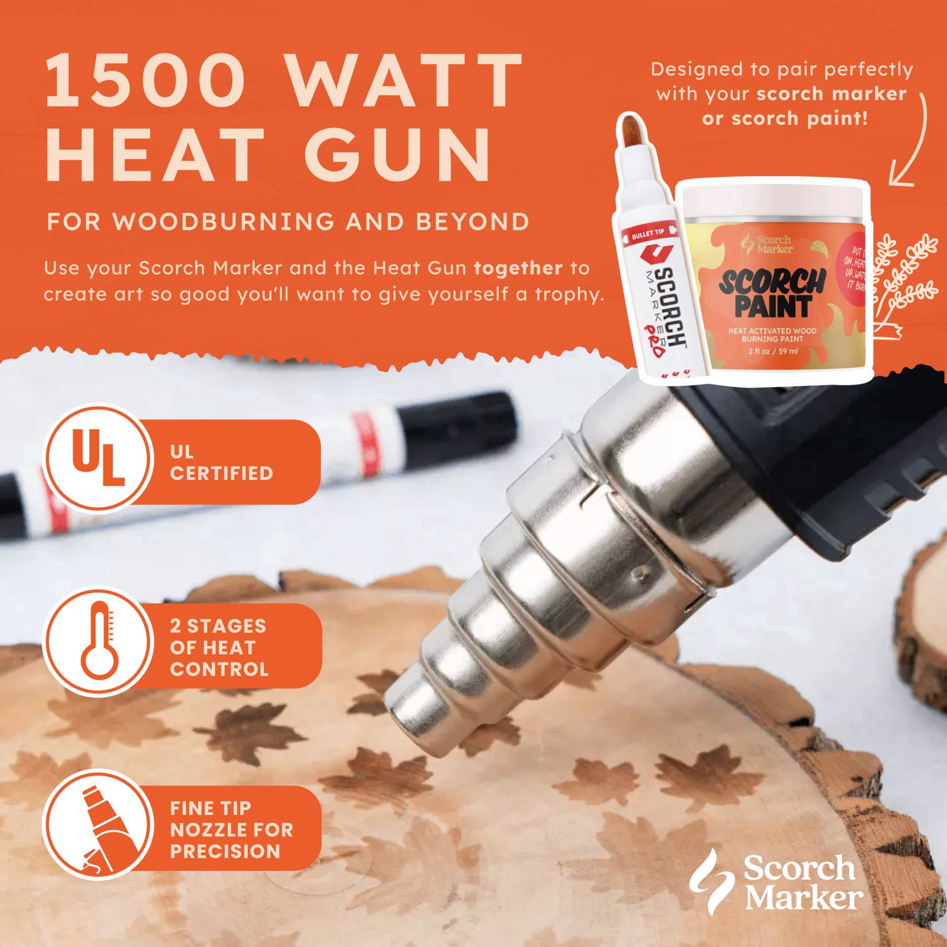 slide 5 of 13, Scorch Marker Heat Gun, 1 ct