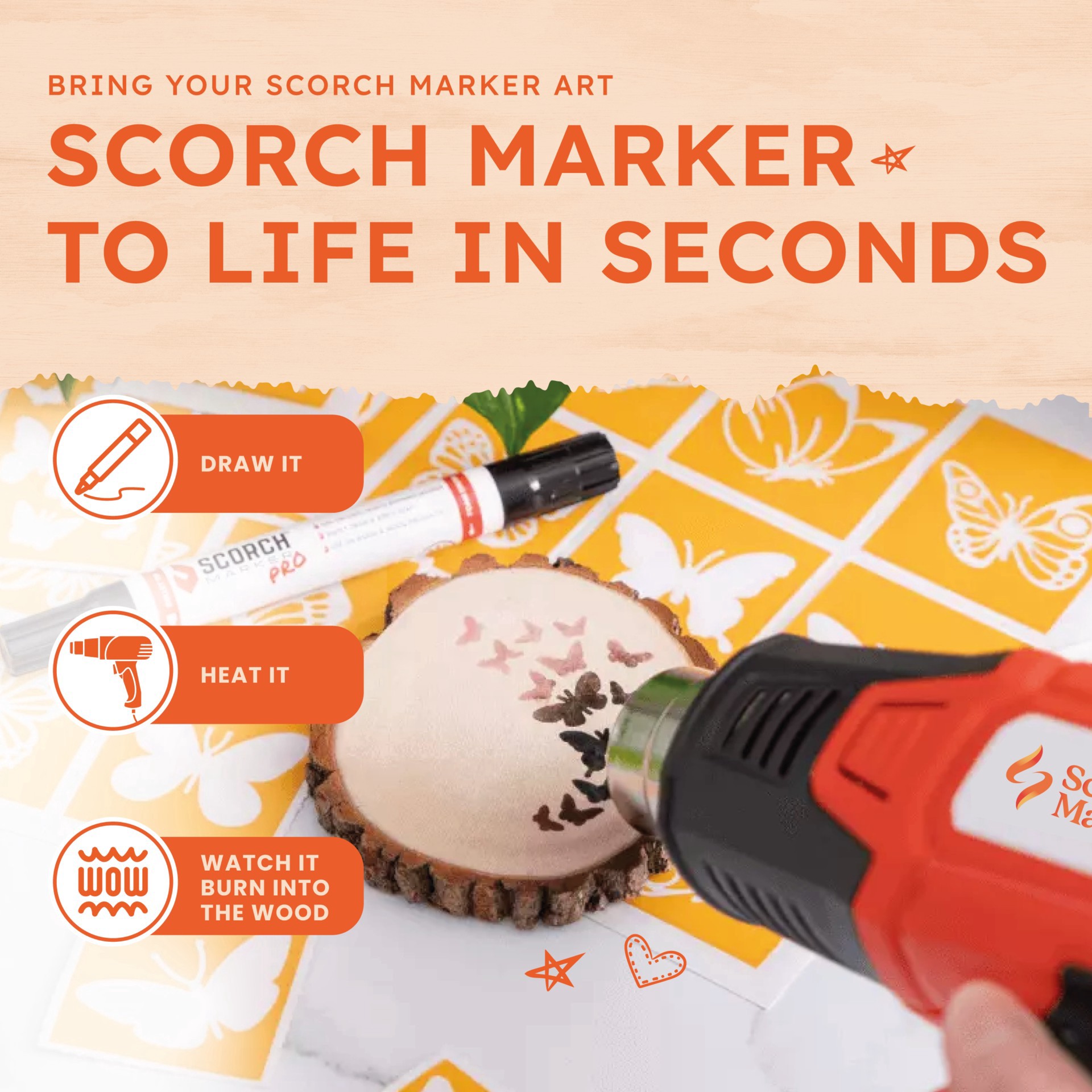 slide 11 of 13, Scorch Marker Heat Gun, 1 ct