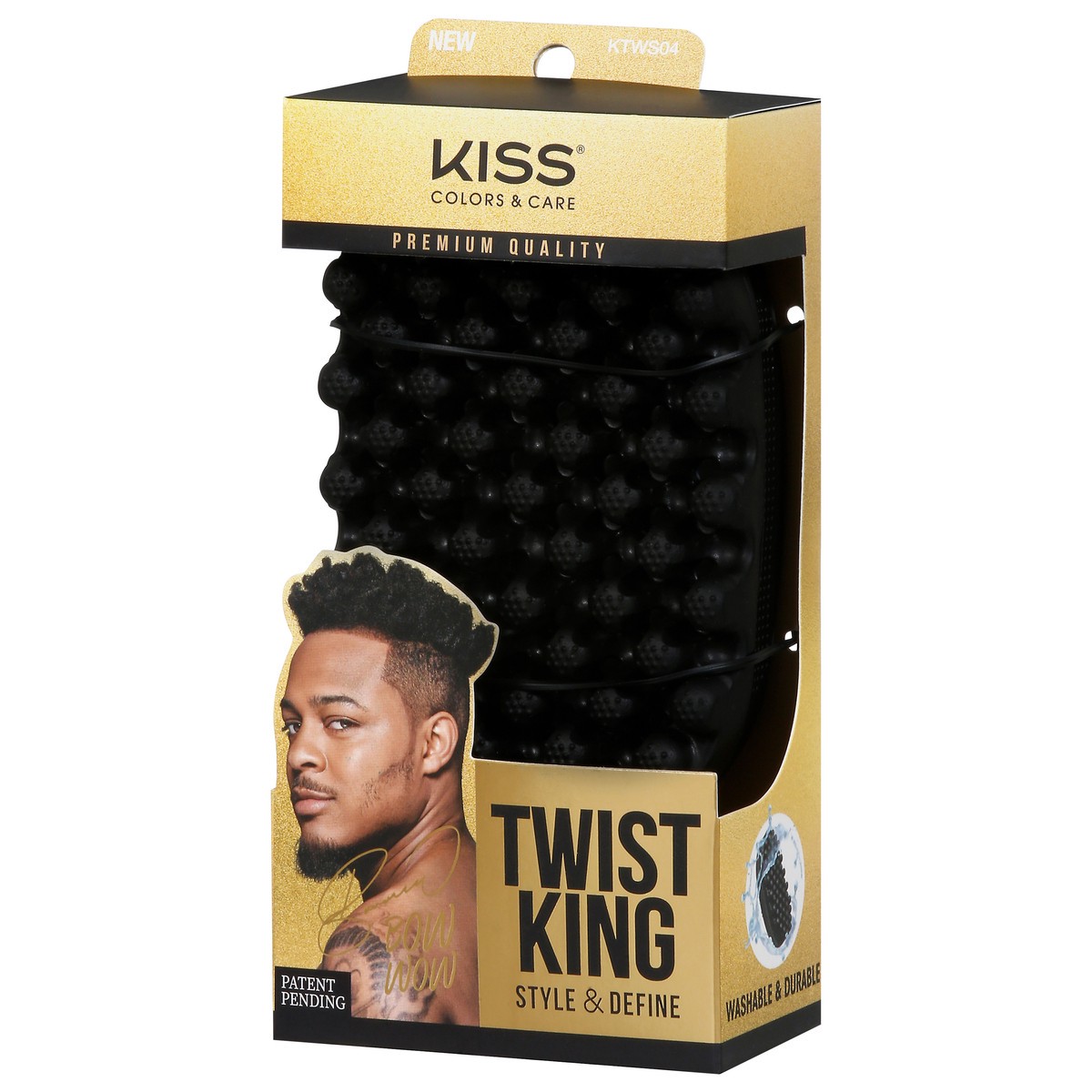 slide 4 of 9, Kiss Style & Define Twist King Brush 1 ea, 1 ct