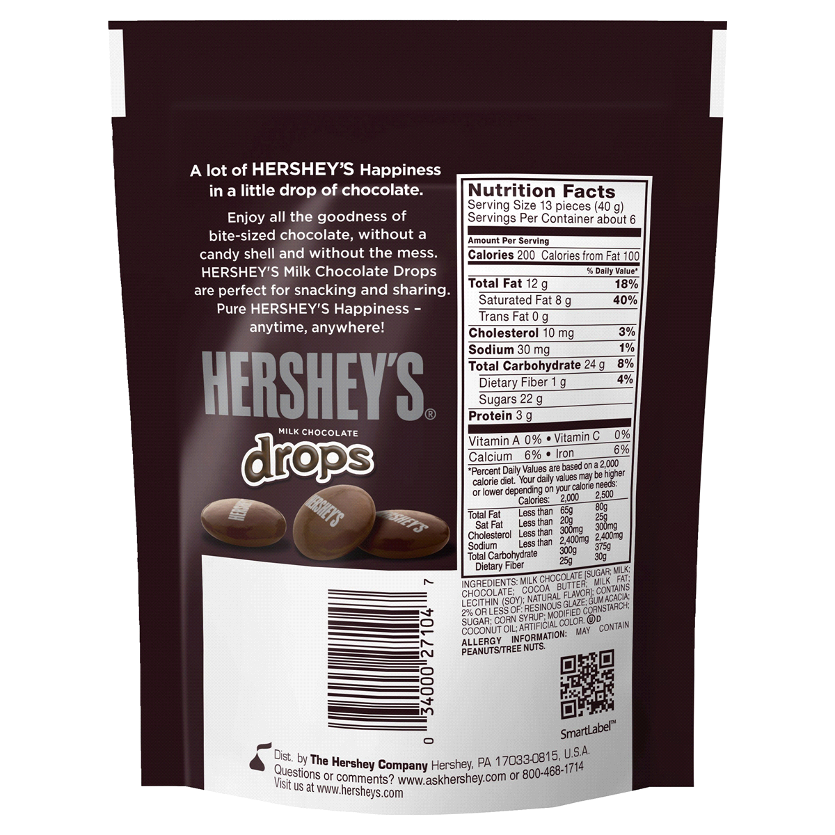 slide 3 of 4, Hershey's Milk Chocolate Drops, 8 oz