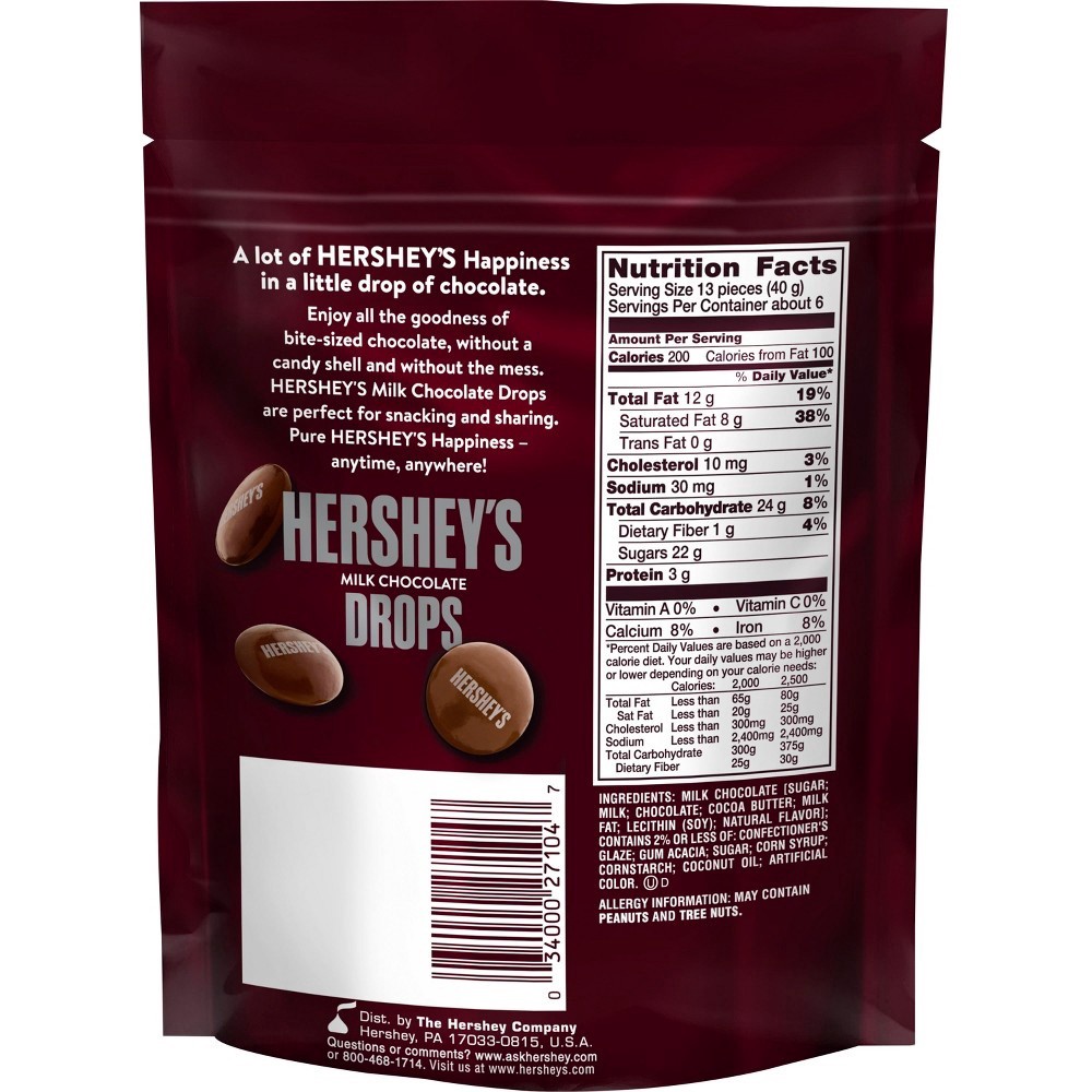 slide 4 of 4, Hershey's Milk Chocolate Drops, 8 oz