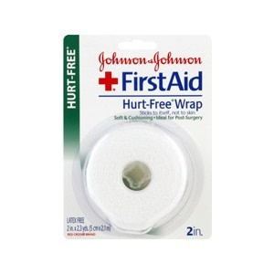 slide 1 of 1, Johnson & Johnson First Aid Hurtfree Tape, 2.3 yd