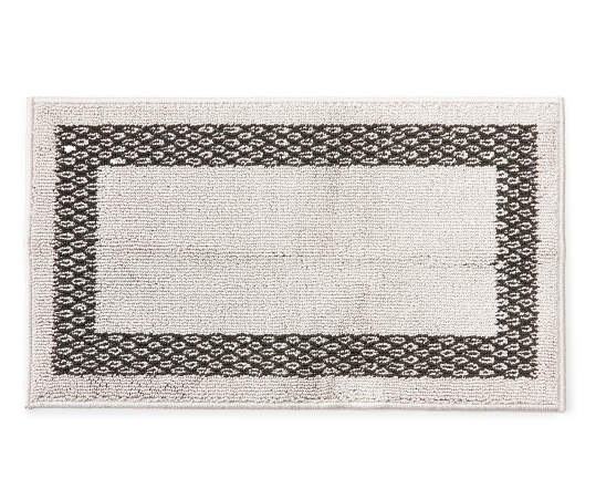 slide 1 of 1, Broyhill Double Border Light Gray Accent Rug, (20" x 34")