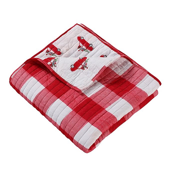 slide 1 of 2, Levtex Home Road Trip Quilted Reversible Throw Blanket - Red, 1 ct