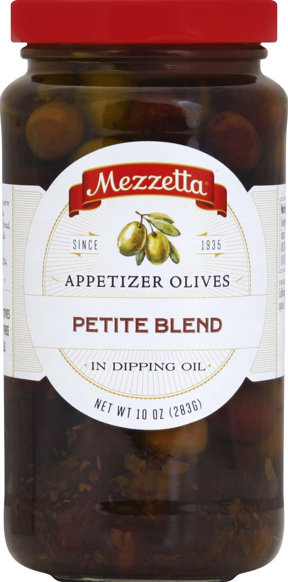 slide 2 of 2, Mezzetta Olives Appetizer Petite Blend in Dipping Oil Jar, 10 oz