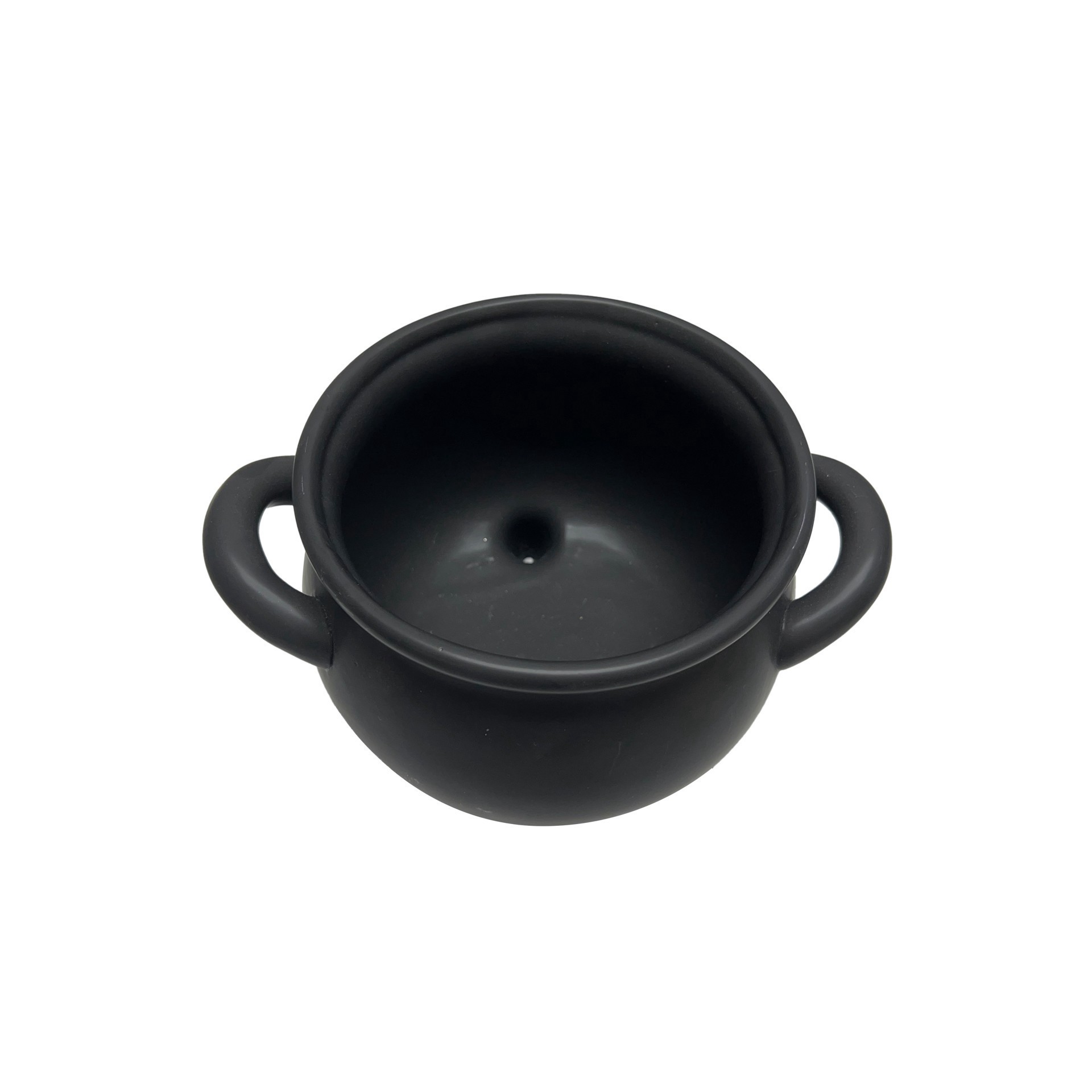 slide 4 of 4, Black Ceramic Cauldron By Ashland, 7.3 in x 6 in x 5.5 in