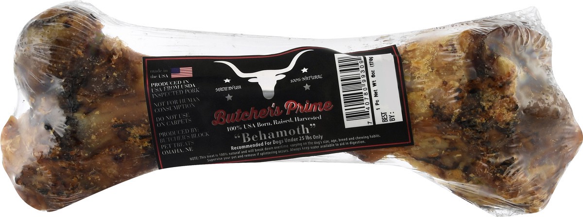 slide 4 of 10, Butcher Shoppe Behamoth Dog Chew 6 oz, 6 oz