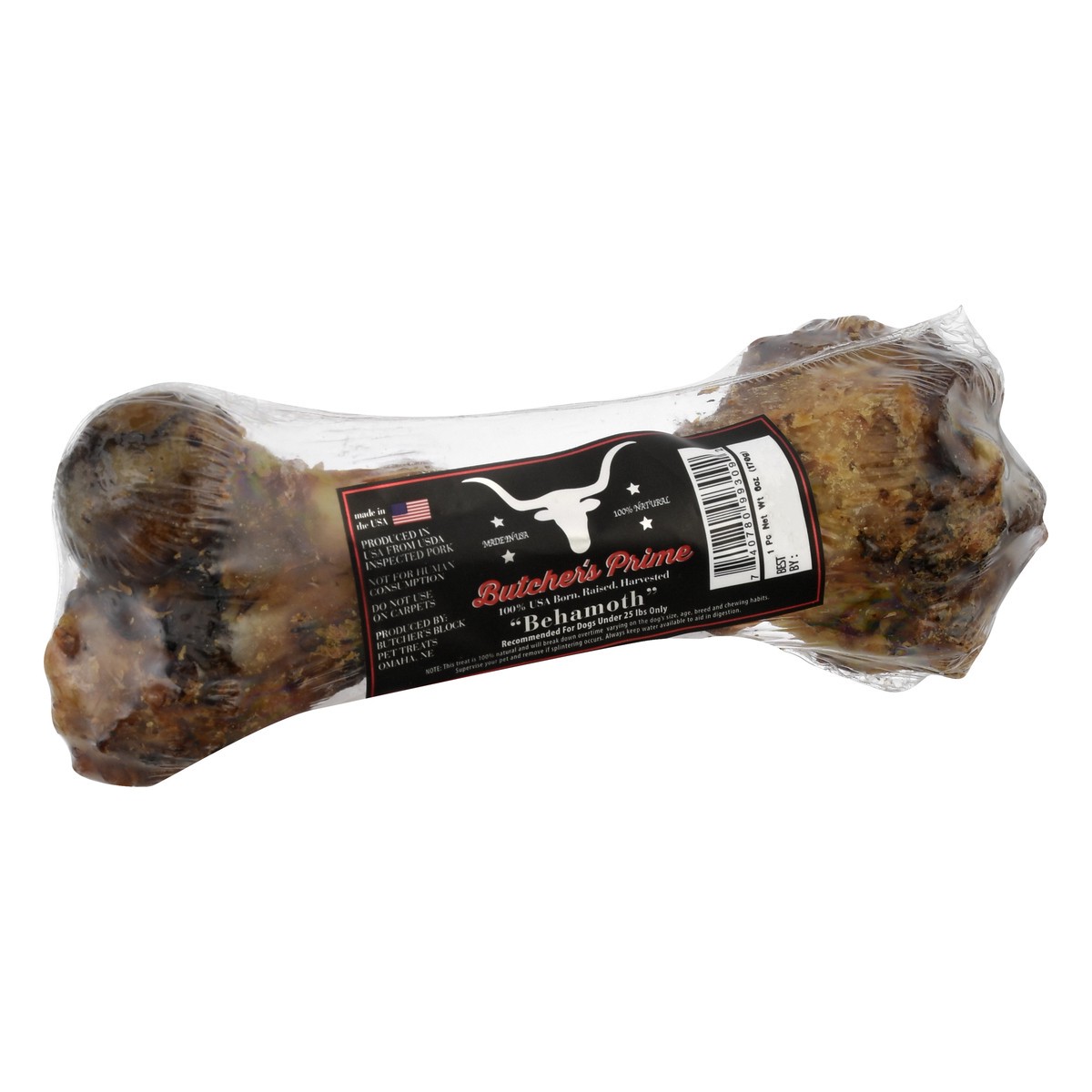 slide 7 of 10, Butcher Shoppe Behamoth Dog Chew 6 oz, 6 oz