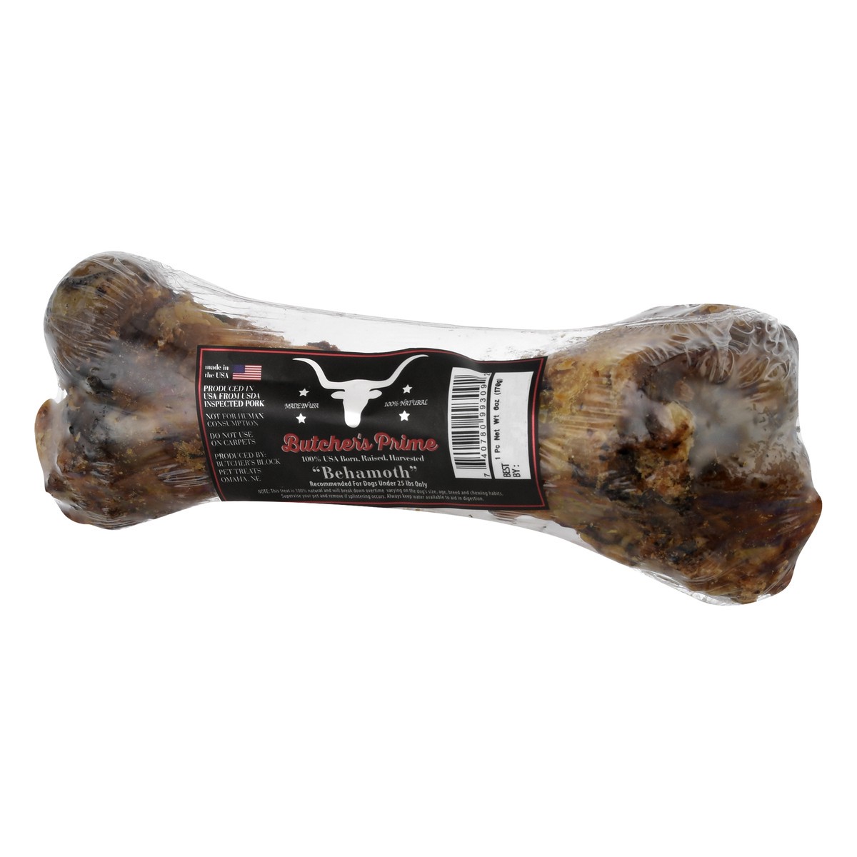 slide 8 of 10, Butcher Shoppe Behamoth Dog Chew 6 oz, 6 oz