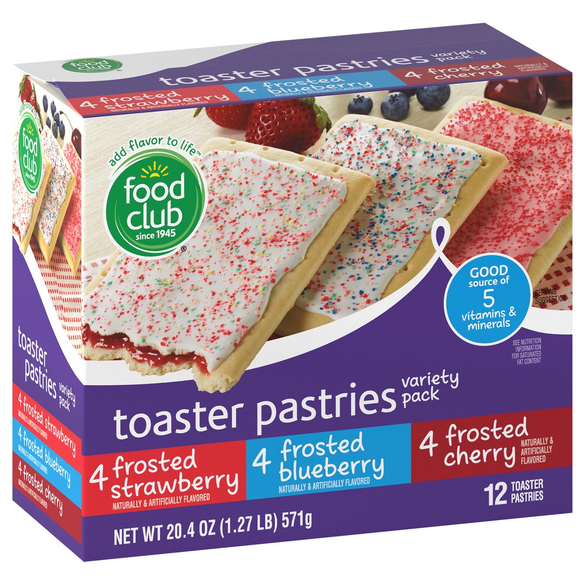 slide 9 of 12, Fclub Tstr Pstry 3 Flavor, 