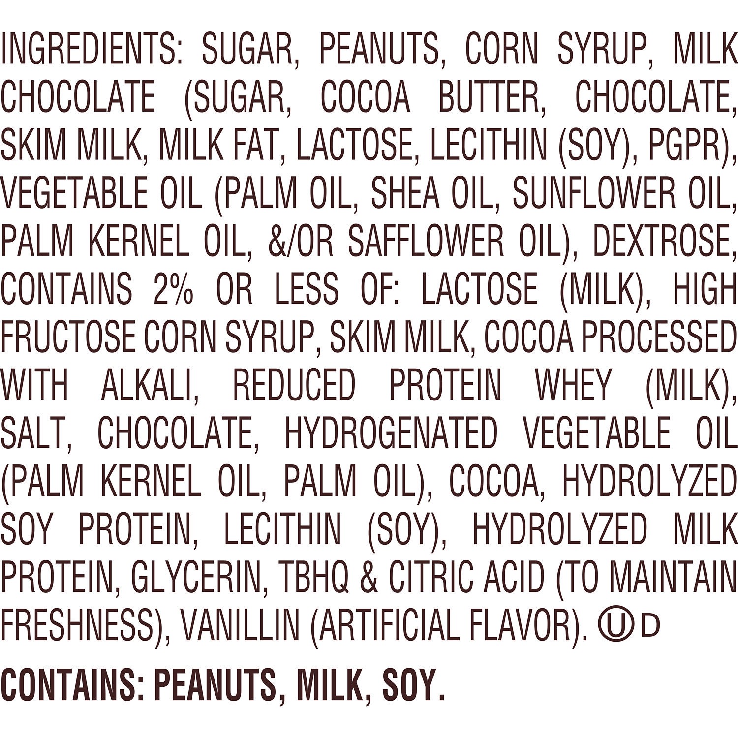 slide 3 of 4, Reese's FAST BREAK Milk Chocolate, Peanut Butter and Nougat Candy Bars, 1.8 oz (18 Count), 1.8 oz