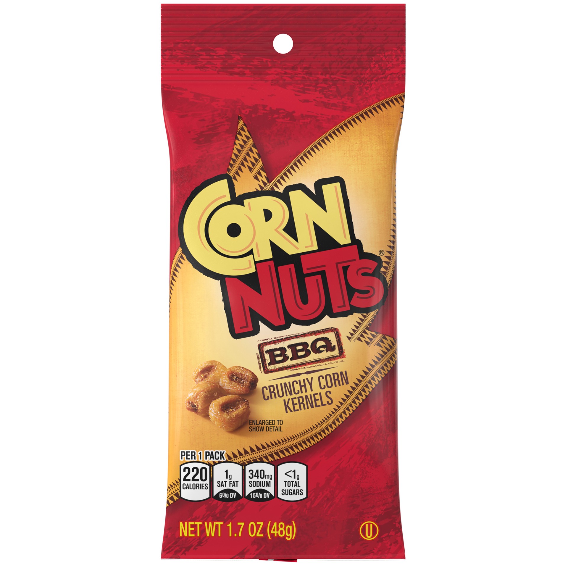 slide 1 of 5, CORN NUTS Barbecue, 1.7 oz