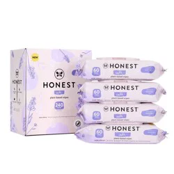 Honest Calm Plant-Based Lavender + Aloe Wipes 240 Each