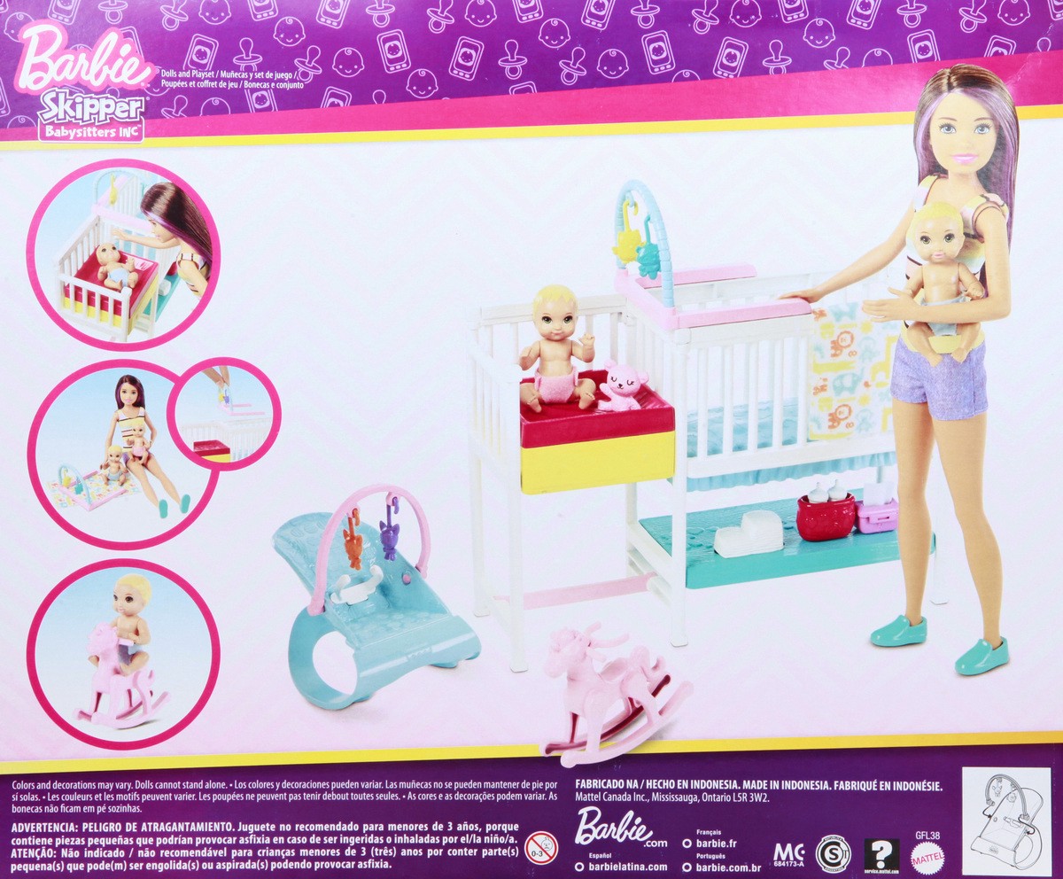 slide 5 of 9, Barbie Skipper Babysitters Inc. 3+ Doll and Playset 1 ea, 1 ct