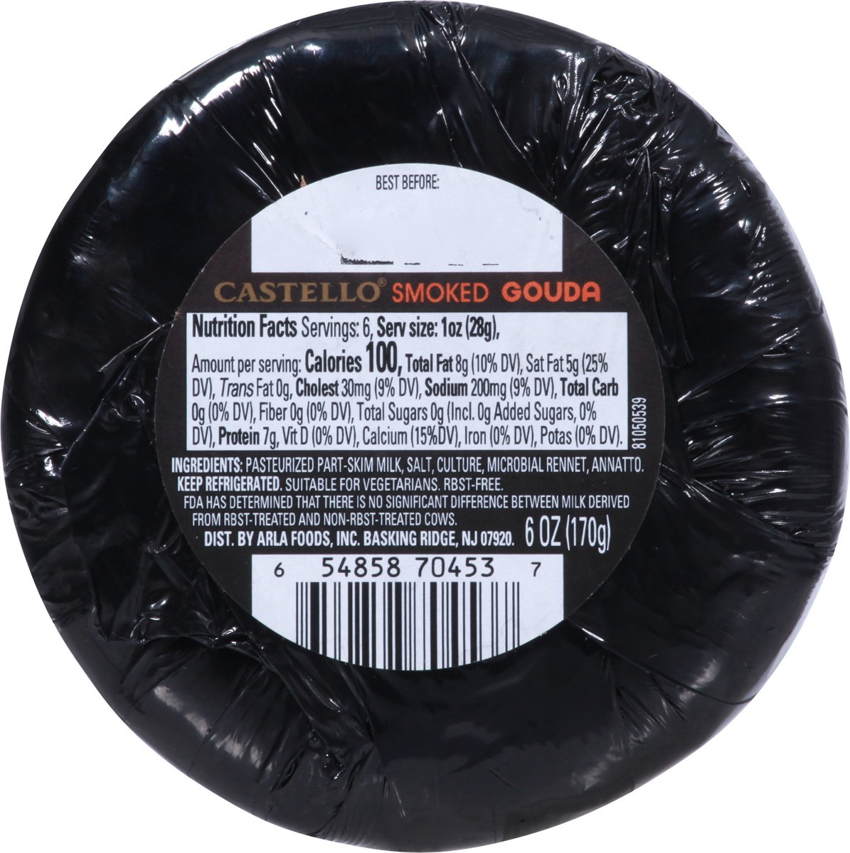 slide 5 of 9, Castello Smoked Gouda Rounds, 6 oz