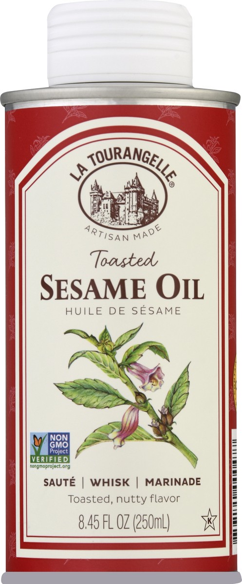 slide 6 of 9, La Tourangelle Toasted Nutty Flavor Sesame Oil 8.45 oz, 8.45 oz