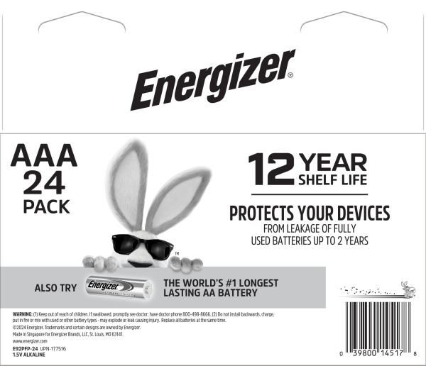 slide 3 of 5, Energizer Max AAA Batteries, 24 ct