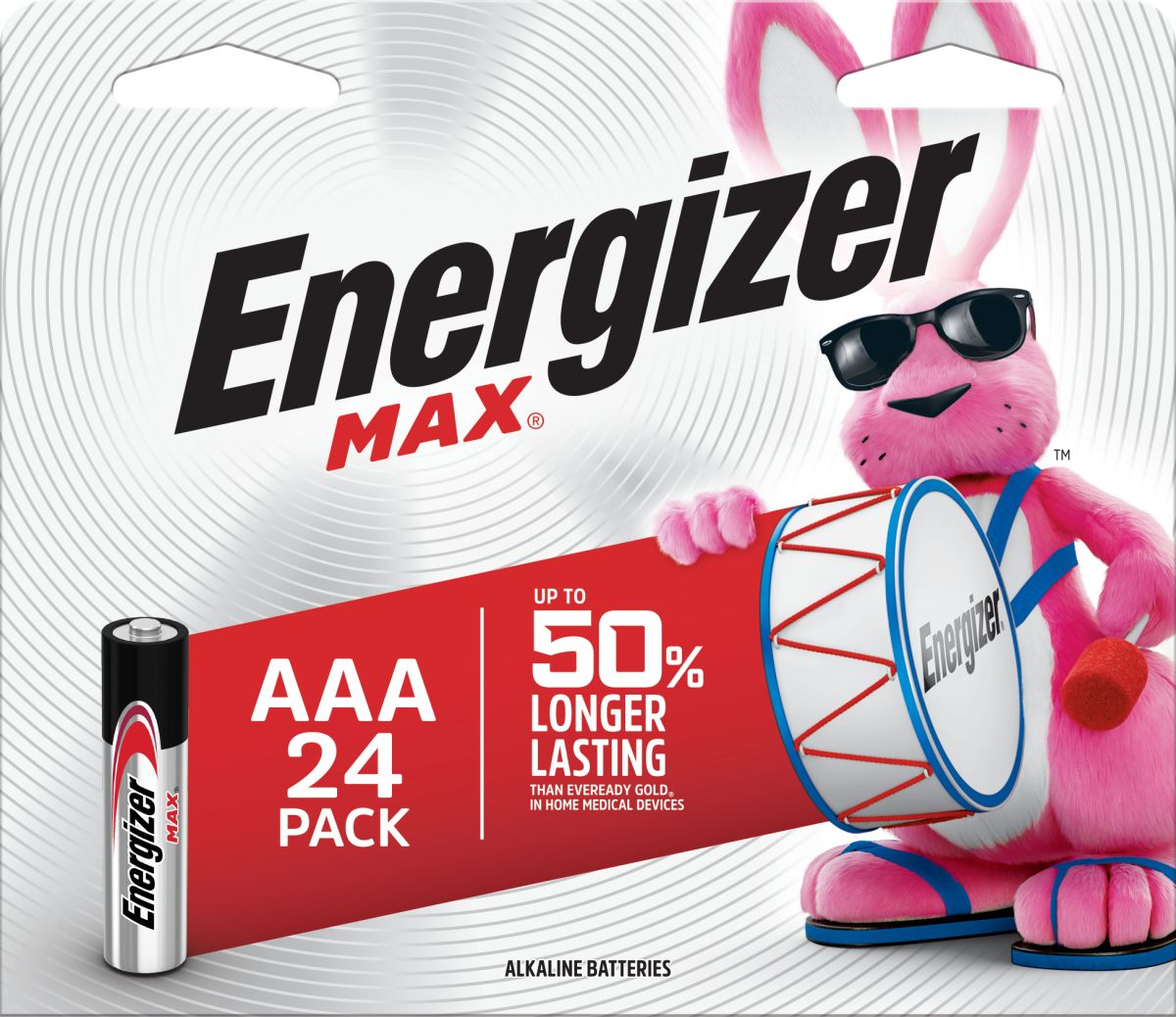 slide 1 of 5, Energizer Max AAA Batteries, 24 ct