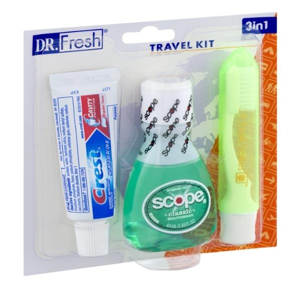 slide 1 of 1, Dr. Fresh Dental Travel Kit, 1 ct