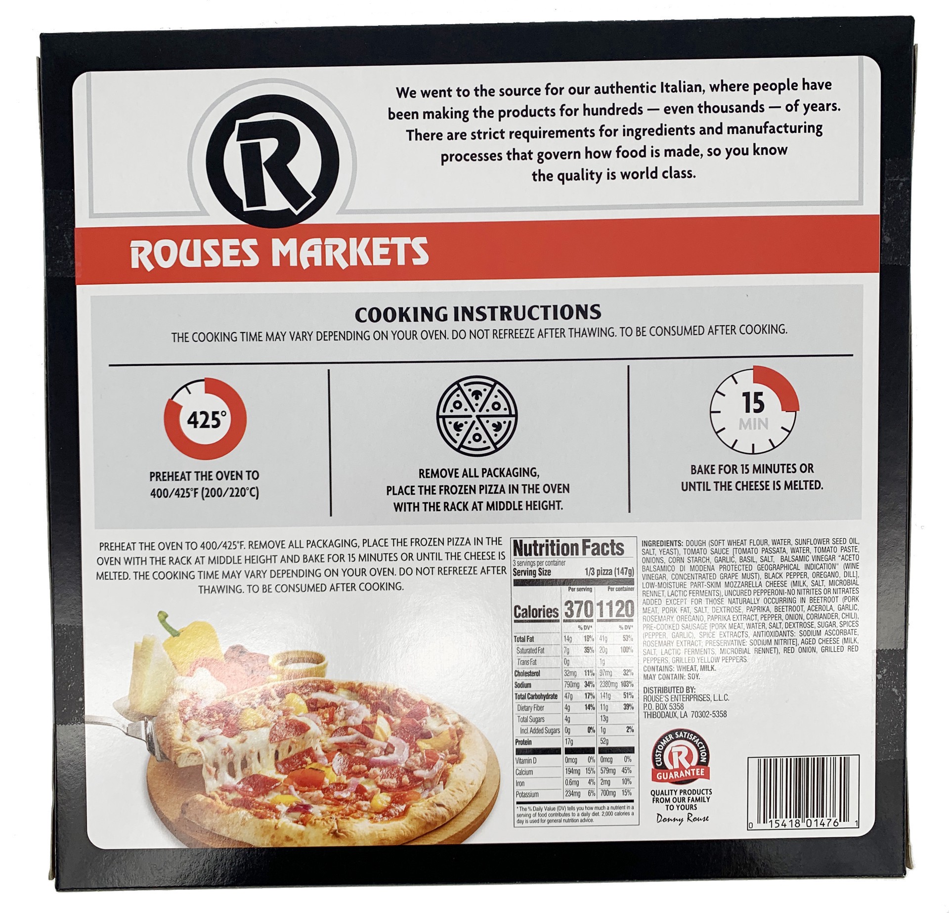 slide 2 of 2, Rous Supreme Pizza, 15.5 oz