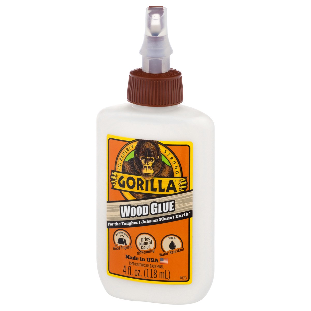 slide 3 of 9, Gorilla Wood Glue 4 fl oz, 4 fl oz