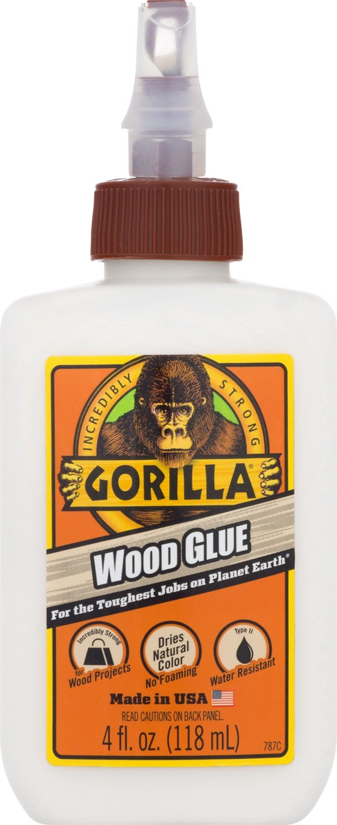 slide 6 of 9, Gorilla Wood Glue 4 fl oz, 4 fl oz