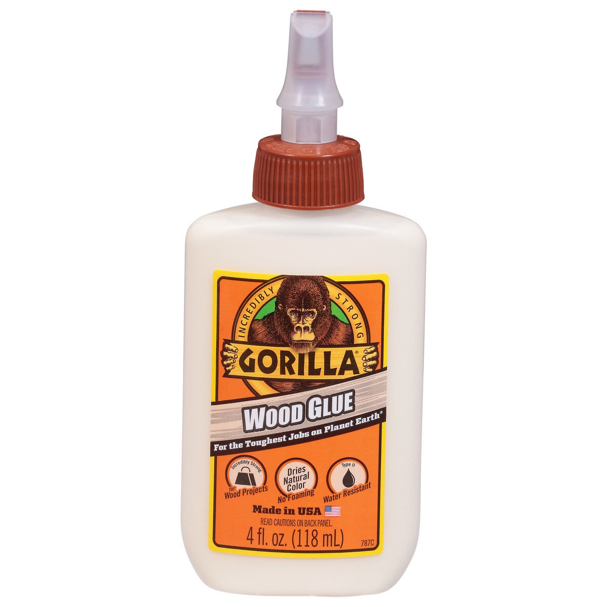 slide 1 of 9, Gorilla Wood Glue 4 fl oz, 4 fl oz