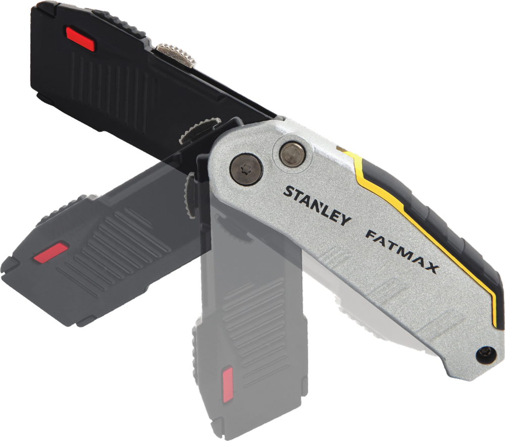 slide 1 of 1, STANLEY Fatmax Spring Assist Knife - Gray/Black, 4.25 in