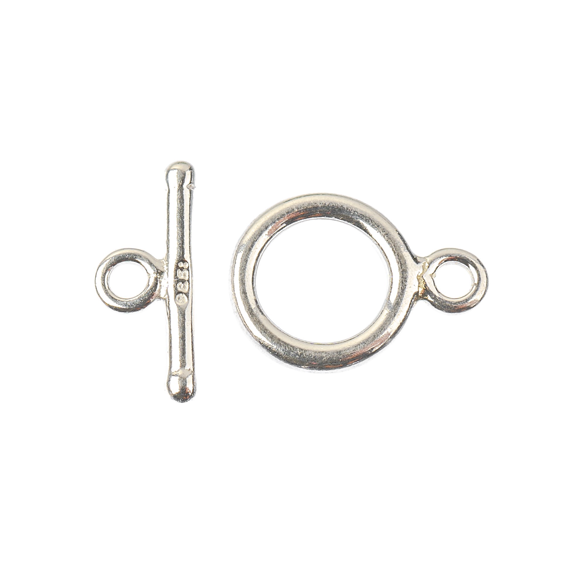 slide 3 of 3, 13mm Sterling Silver Round Toggle Clasps By Bead Landing, 13mm