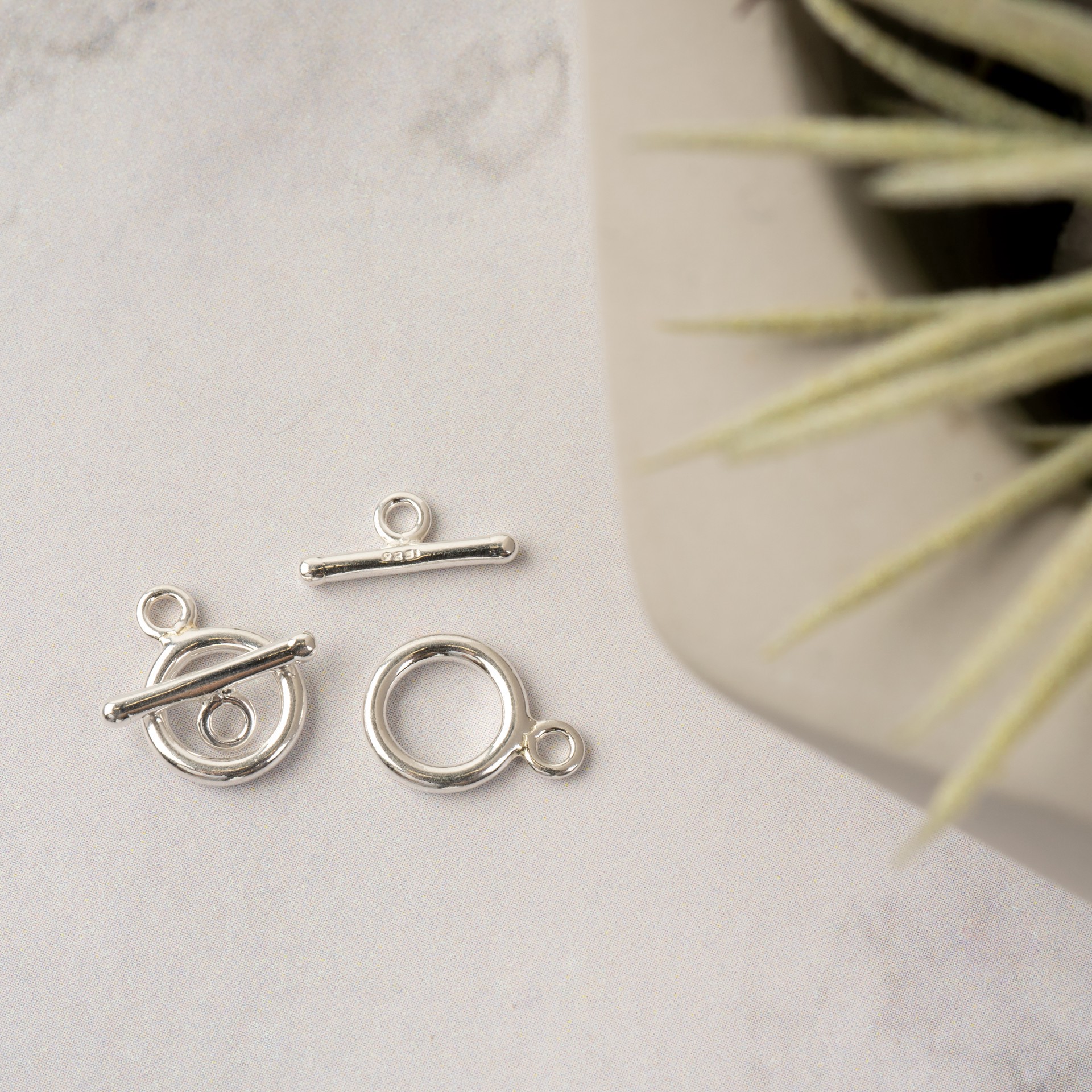 slide 2 of 3, 13mm Sterling Silver Round Toggle Clasps By Bead Landing, 13mm