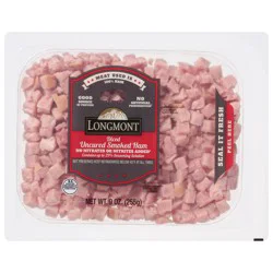 Longmont Diced Uncured Smoked Ham 9 oz